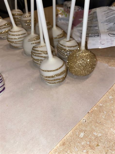 Gold Glitter Cake Pops Glitter Cake Pops Cake Pops Cake