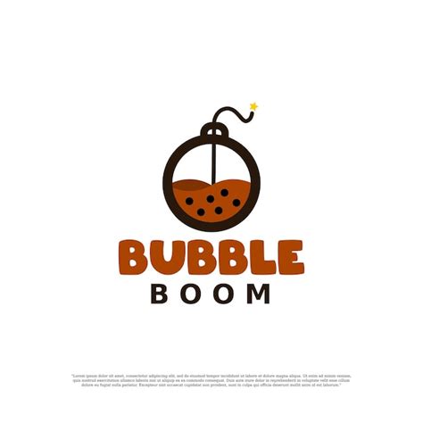 Premium Vector Bubble With Boom Logo Vector Icon Symbol Graphic