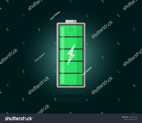 High Electric Power Green Battery Charged Energy Indicator With