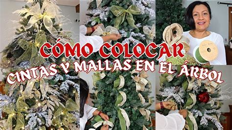 Como Colocar La Cinta Y Malla En El Arbol De Navidad Ideas De