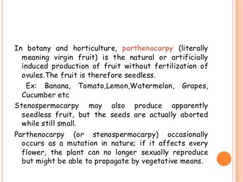 Parthenocarpy