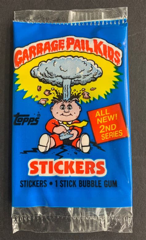 1986 Topps Garbage Pail Kids Uk Series 2 Unopened Pack Baseball