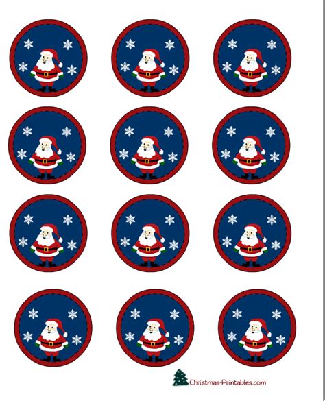 Free Printable Christmas Cupcake Toppers Printable Templates