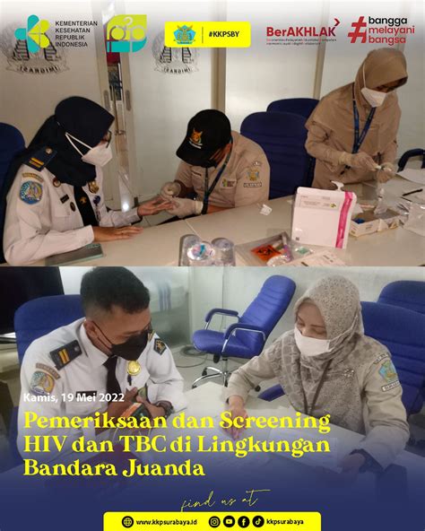 Pemeriksaan Dan Screening HIV Dan TBC Di Lingkungan Bandara Juanda