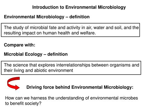 PPT Introduction To Environmental Microbiology PowerPoint