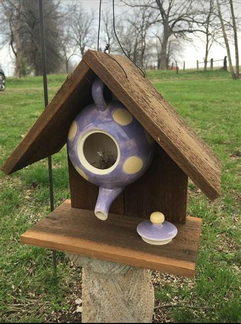 Beautiful And Amazing Bird House Ideas With Teapot Shilpidea