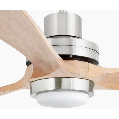 Faro Lantau Extra Large Led Matt Nickel Pine Ceiling Fan Dc Smart W