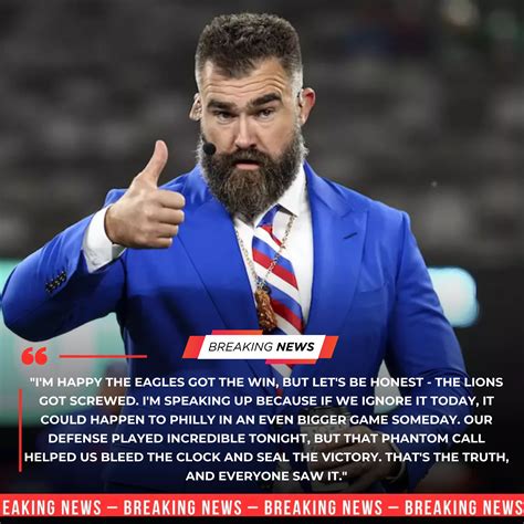 BREAKING NEWS — NFL Under Fire as Jason Kelce’s Explosive Comments