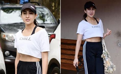 Get The Look Sara Ali Khan Is Effortlessly Cool In A White Crop Top