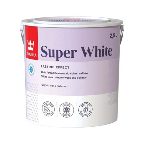 Tikkurila Super White 2,5 l - Festékek, beltéri, kültéri falfesték ...