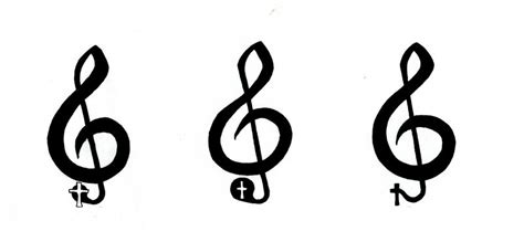 Treble And Bass Clef Tattoo - ClipArt Best