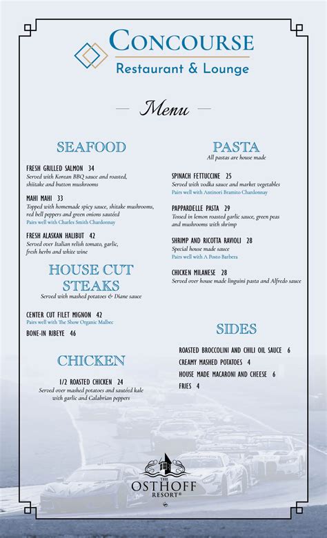 Concourse Restaurant & Lounge | The Osthoff Resort