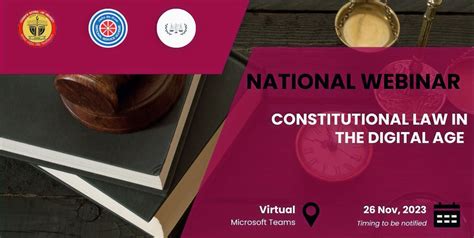 National Webinar “constitutional Law In The Digital Age” By Nss Cell