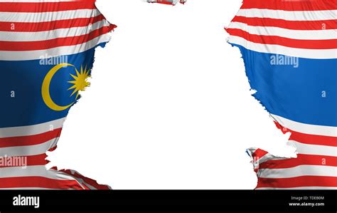 Ragged Kuala Lumpur Flag Stock Photo Alamy