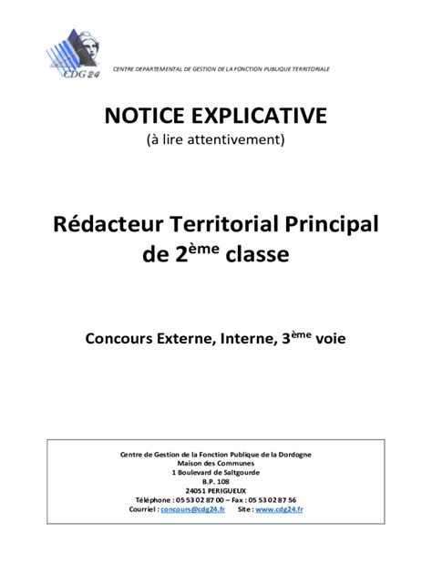 Remplissable En Ligne Notice Explicative Concours De Rdacteur