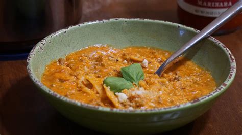 This Lasagna Soup Recipe Is Easy Warming And Delicious Popsugar Food