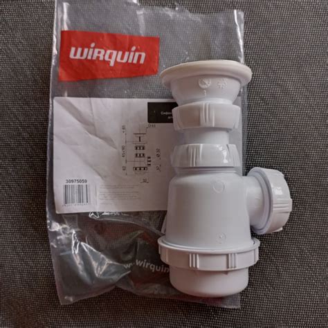 Сифон для раковины и биде COMPACT Wirquin с выпуском и гибким ...