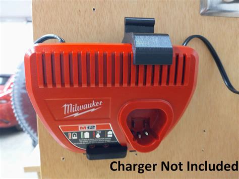 Wall Mount For Milwaukee M12 Charger Model 48 59 2401 Made Etsy