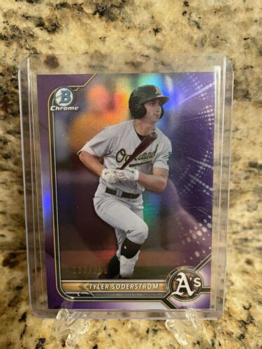 Bowman Chrome Prospects Tyler Soderstrom Purple Refractor