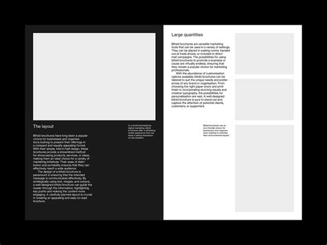 A5 Bifold Brochure Grid System For Adobe InDesign Sample Layout Behance