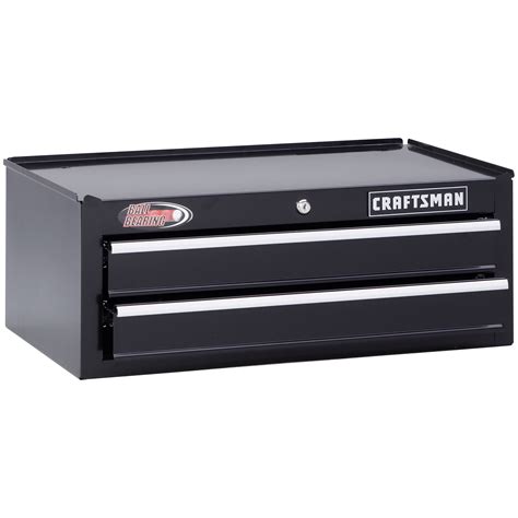 Craftsman 26-1/2" 2-Drawer Ball-Bearing Intermediate Tool Chest - Black ...