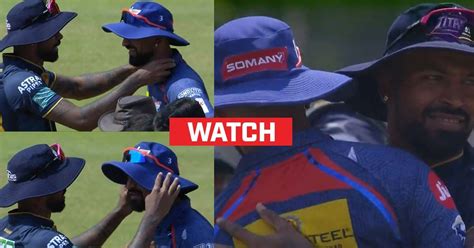 Watch Hardik Pandya Adjusts Brother Krunal’s Hat And Collar Hugs Him Ahead The Toss Of Gt Vs