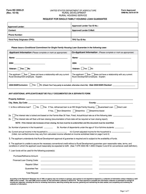 Form Usda Rd Fill Online Printable Fillable Blank