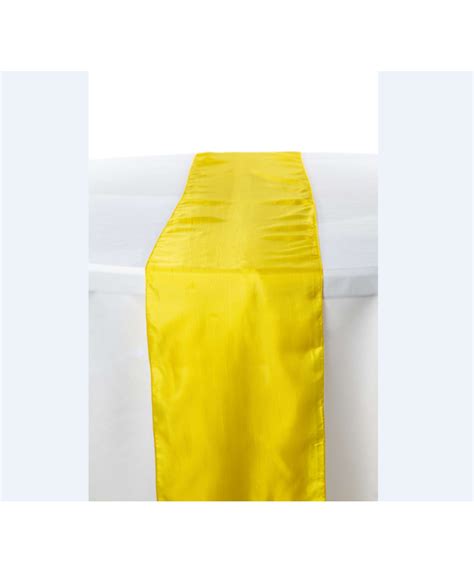 Chemin De Table Jaune Satin X Pcs Passiondecor Be