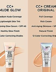 Køb CC Nude Glow SPF Foundation Neutral Medium fra IT Cosmetics Matas