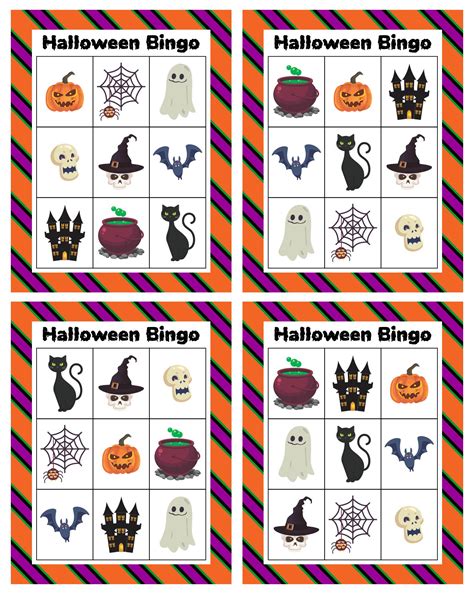 Halloween Bingo Card Template 15 Free PDF Printables Printablee