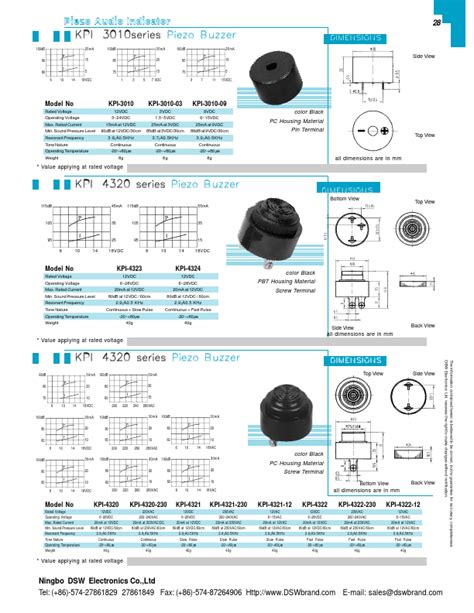 Kpi Datasheet Pdf Buzzer