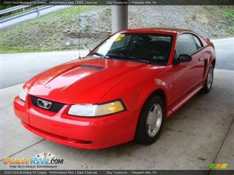 2000 Ford Mustang V6 Coupe Performance Red Dark Charcoal Photo 5