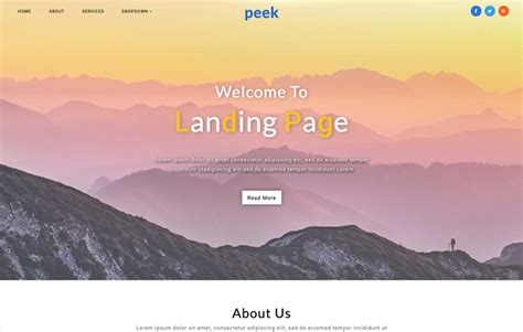 Free CSS Landing Page Templates - Too CSS