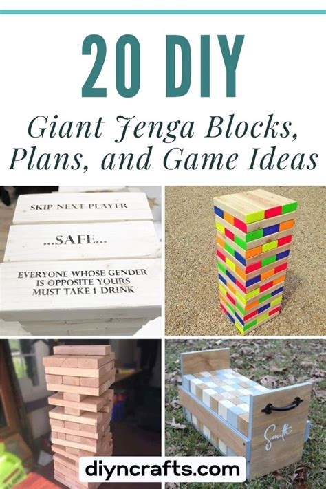 Diy Giant Jenga Blocks Plans And Game Ideas In Giant Jenga