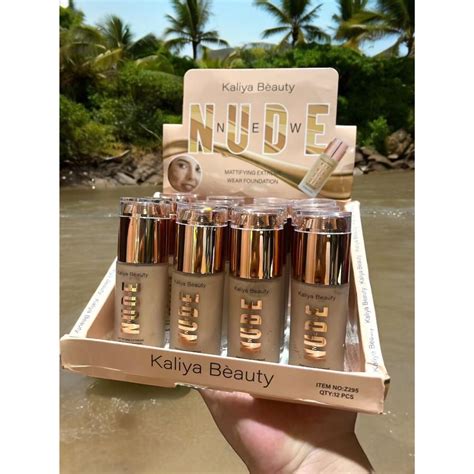 Kaliya Beauty Makeup Long Lasting New Nude Foundation Pcs Shopee Malaysia