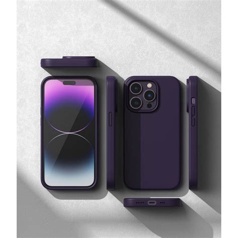 RINGKE SILICONE Maska Za IPHONE 14 PRO MAX DEEP PURPLE Pisen BA