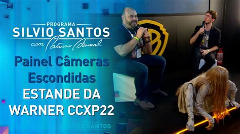 Painel C Meras Escondidas No Estande Da Warner Ccxp C Meras