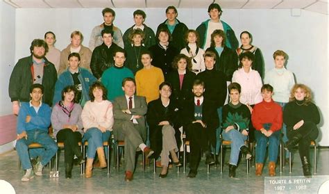 Photo de classe BTS 1ere année de 1987 Lycée Professionnel Copains d