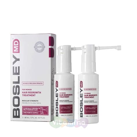 BOSLEY MD Усилитель роста волос для женщин 2% For Women Hair Regrowth 2 ...