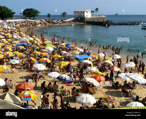 Porto Da Barra Beach Salvador De Bahia Brazil Stock Photo Alamy