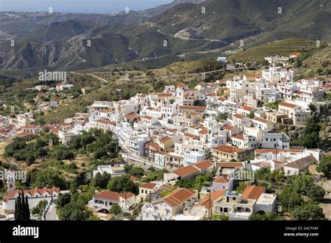 The Town Of Aperi On Karpathos Greece Stock Photo Alamy