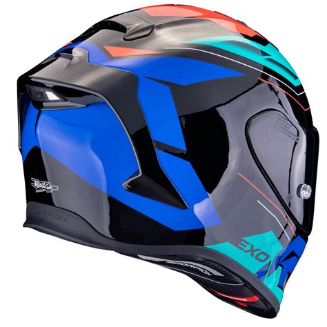 Casco Moto Scorpion Exo R1 Evo Air Blaze Azul Rojo Nilmoto