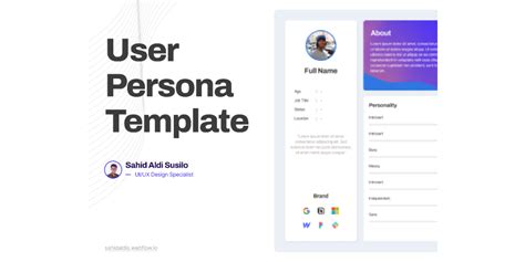 User Persona Template Figma