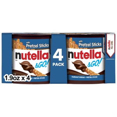 Nutella & GO! Hazelnut and Cocoa Spread with Pretzel Sticks Snack Pack ...
