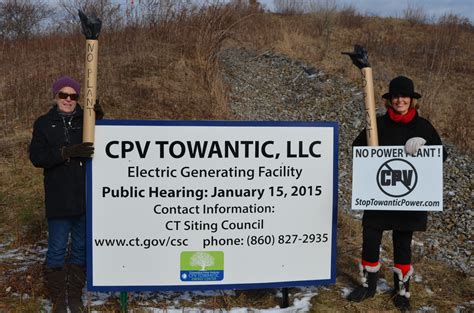 Concerned Citizens Protest Proposed Oxford Power Plant During Siting