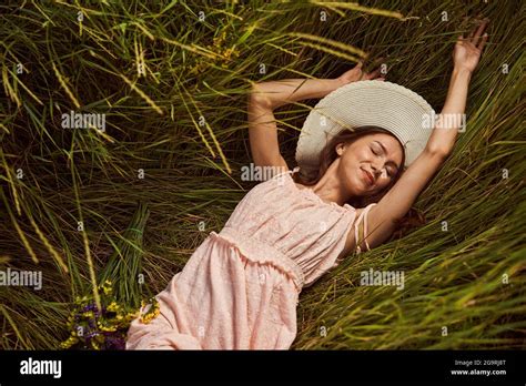 Sleeping in nature is good for your health Stock Photo - Alamy