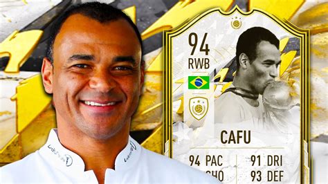 94 Icon Moments Cafu Player Review Fifa 22 Ultimate Team Youtube