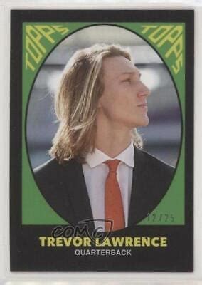 Trevor Lawrence Black 10 Prices 2021 Topps X Trevor Lawrence