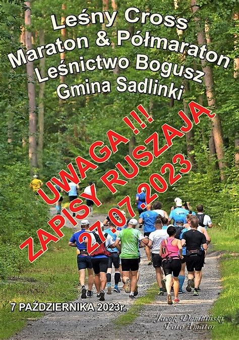 Ruszyły zapisy na 2 Leśny Cross Maraton Półmaraton FUNDACJA