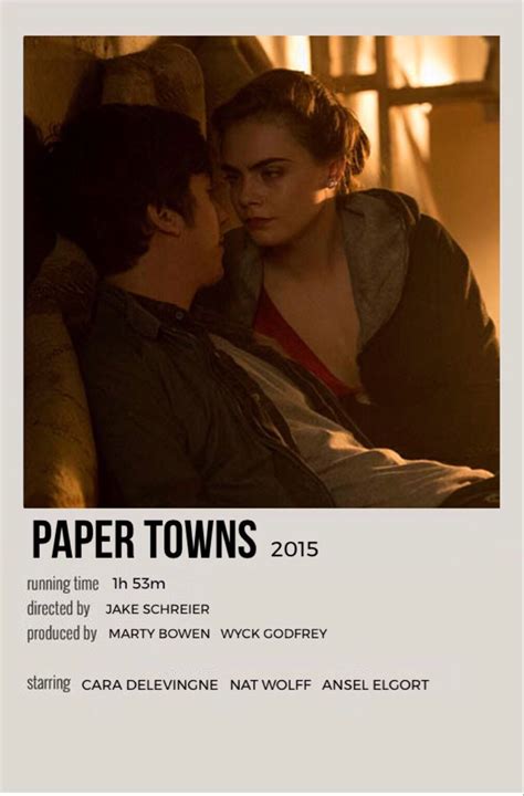 paper towns movie poster | Paper towns movie, Paper towns, Movie posters